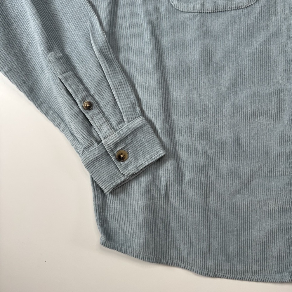 KUHL Tallula Cord Oversized Corduroy Button Up Overshirt Womens Small Blue - Picture 6 of 15